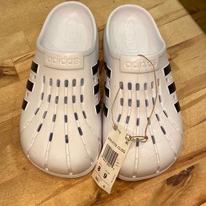 White Adidas Clog